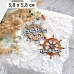 Нож "Море. Штурвал", 5,8х5,8 см (ScrapMania) Нож "Море. Штурвал", 5,8х5,8 см (ScrapMania)