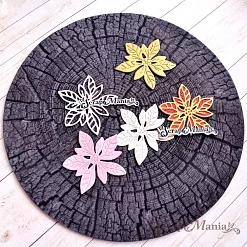 Нож "Новогодняя красота. Пуансеттия", 4,8х4,8 см (ScrapMania)