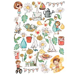 Набор бумаги А4 "Айда обниму", 9 листов (Scrapodelie)