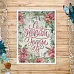 Тканевая карточка "Новогодние традиции. С Новым Годом. Красная" (ScrapMania)