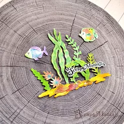 Нож "Море. Морские обитатели", 2,4х7,1 см (ScrapMania)