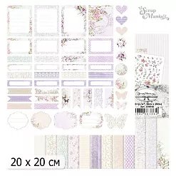 20х20 Бумага "Цветочная вуаль. Дизайн-Обложка" (ScrapMania)