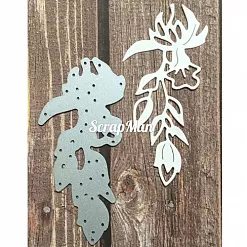 Нож "Цветок крылья ангела", 4х8 см (Scrapman)