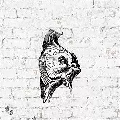 Штамп "Архитектура. Голова", 2,5х4,5 см (Креатив)