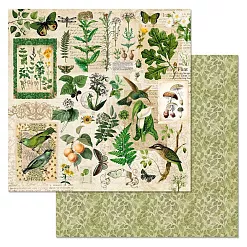 Набор бумаги 20х20 см "Заповедник", 12 листов (ScrapMania)