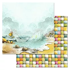 Бумага "СуперБабушка. Верхом на волне" (ScrapMania)