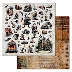 Бумага "Элементарно, Ватсон! Картинки" (ScrapMania) Бумага "Элементарно, Ватсон! Картинки" (ScrapMania)