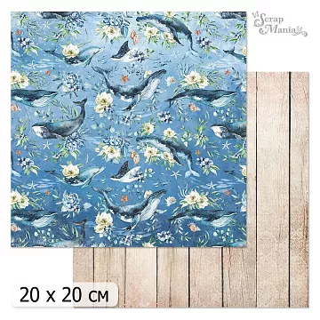 20х20 Бумага "Океания. Дизайн 1" (ScrapMania, 238 597)