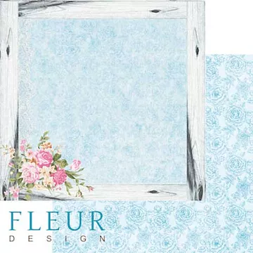 Бумага "Летний сад. Цветочная рамка" (Fleur-design)