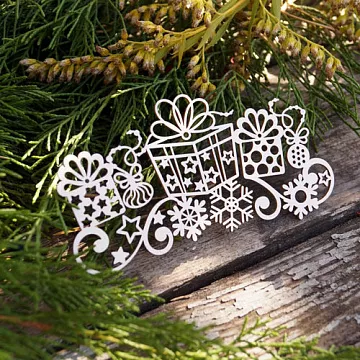 Чипборд "Подарки", 10,9х5,9 см (LeoMammy)