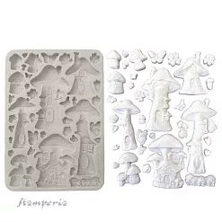 Молд 15х21 см "Hidden Grove. Mushroom House" (Stamperia)