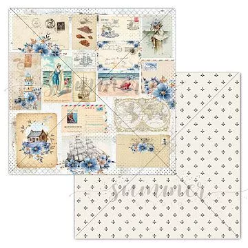 Бумага 30х30 см "У синего моря. Морские зарисовки" (Summer Studio)