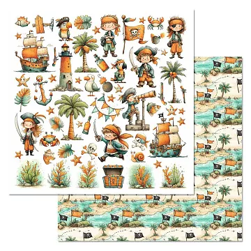 Бумага "Маленький пират. Детали" (ScrapMania)