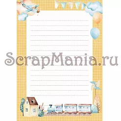 Набор электронных страничек для распечатки "Веселый паровозик" (ScrapMania)