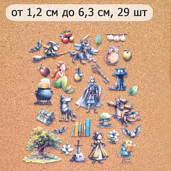 Набор тканевых высечек "Лукоморье 2", 29 шт (ScrapMania) Набор тканевых высечек "Лукоморье 2", 29 шт (ScrapMania)