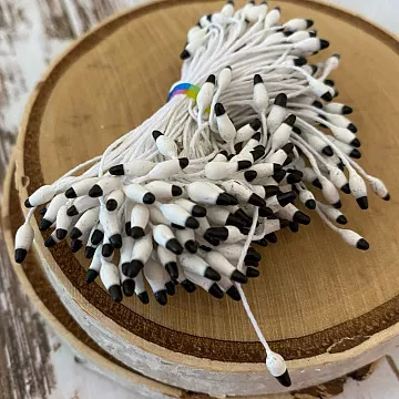 Набор тычинок "Двухцветные. Черно-белые", 150 шт (Китай)