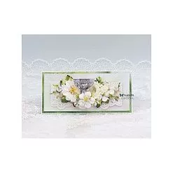 Бумага 30х30 см "White Roses. Christening 2" (ScrapAndMe)