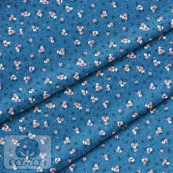 Отрез ткани 79х50 см "Воздушные незабудки" (Cotton)
