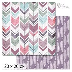 20х20 Бумага "Фономикс. Танцы ветра. Дизайн 3" (ScrapMania)