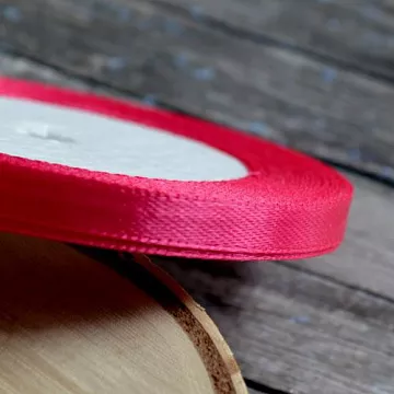 Лента атласная "Ягодный", ширина 0,6 см, длина 22 м