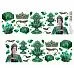 Лист с картинками 10х30 см "Малахитовый цветок. Сокровища" (ScrapMania)