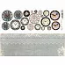 Лист с картинками 10х30 см "Часы 7" (ScrapMania)