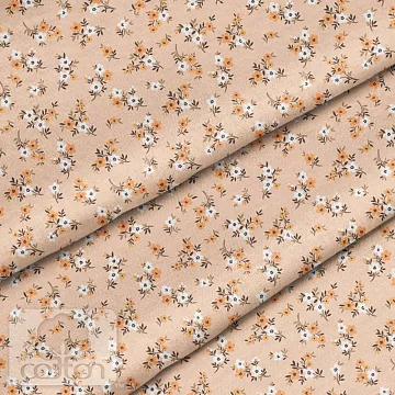 Отрез ткани 79х50 см "Персиковые букеты" (Cotton)