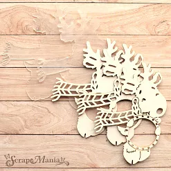 Шейкер "Волшебный снегопад. Олененок с шаром", 6,5х8 см (ScrapMania)