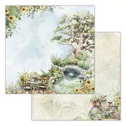 Бумага 30х30 см "Вдали от города 04" (Ромалетта)