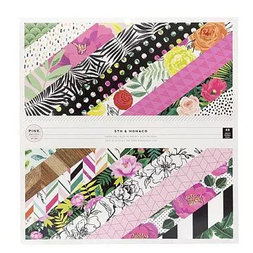 Набор бумаги 30х30 см "5th&Monaco", 48 листов (Pebbles)