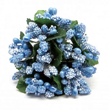 Букетик ягод "Голубой" (Рукоделие)