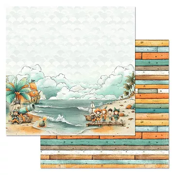 Бумага "Маленький пират. Пираты вперед!" (ScrapMania)
