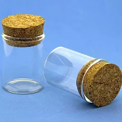 Стеклянная бутылочка с пробкой, 15 мл (Рукоделие)