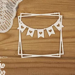 Чипборд "Рамка-бохо 6" (Просто небо)