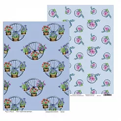 Набор бумаги А4 "Яркая цветочная", 12 листов (PaperBlonde)