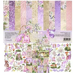 Набор бумаги 30х30 см "Феи", 8 листов (Scrapodelie) Набор бумаги 30х30 см "Феи", 8 листов (Scrapodelie)