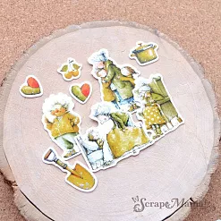 Набор высечек из бумаги "СуперБабушка", 48 шт (ScrapMania)