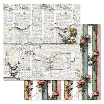 Бумага "Алиса и Чеширский кот. Сказочный сон" (ScrapMania)