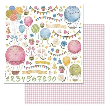 Бумага "День Рождения. Картинки" (ScrapMania)