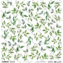 Бумага 30х30 см "Oh, Baby. Leaves 16" (ScrapAndMe) Бумага 30х30 см "Oh, Baby. Leaves 16" (ScrapAndMe)