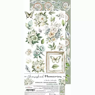 Набор бумаги 30х15 см "Cherished memories. Flowers", 18 листов (CraftO'clock)