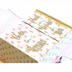 Двухъярусная заготовка для маминых сокровищ с 5 коробочками, цвет крафт