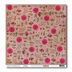 Бумага "Райские птицы. Барбарис" (ScrapBerry's)