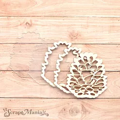 Чипборд "Новогодние традиции. Шейкер. Шишка. Мини" (ScrapMania)