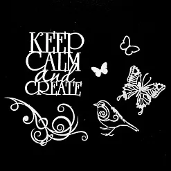 Набор украшений из чипборда "Бабочки" (Fleur-design)