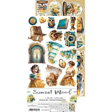 Набор бумаги 30х15 см "Sunset mood. Sunset", 18 листов (CraftO'clock)