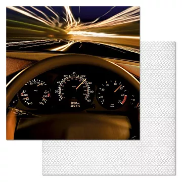 Бумага "Скорость без границ. Приборная панель" (ScrapMania)