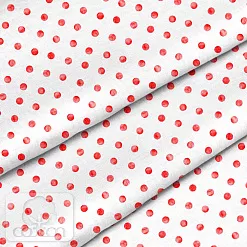 Отрез ткани 79х50 см "Горох красный" (Cotton)