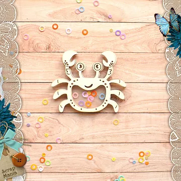 Чипборд "Морячок. Шейкер. Крабик. Маленький" (ScrapMania)