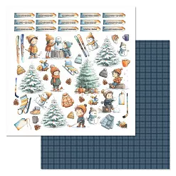Бумага "Снежинки-мандаринки. Картинки" (ScrapMania)